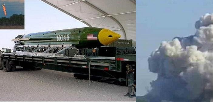 US Army successfully drops a big Bombs called `Mother Of All Bombs`